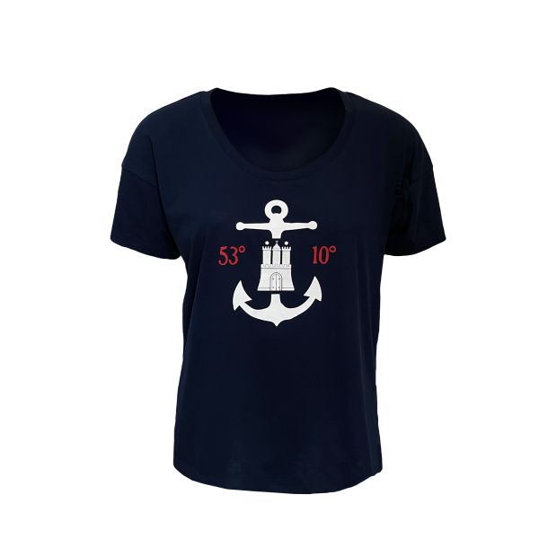 T-Shirt ANCORA Damen Navy